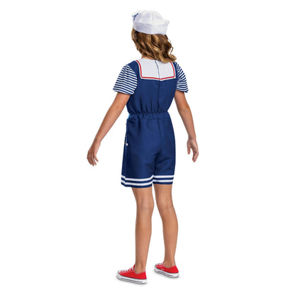 Robin Scoops Ahoy Costume, Official Stranger Things Halloween Costume with Hat, Kids Size (7-8)