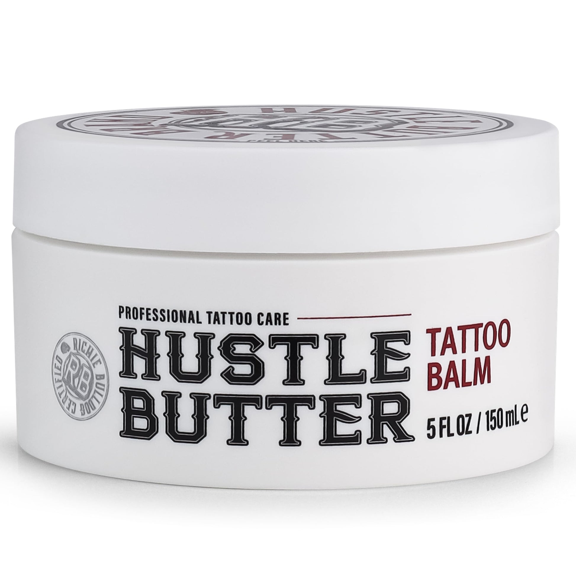 Hustle Butter Tattoo Aftercare 5oz Tattoo Balm, Heals + Protects New Tattoos and Rejuvenates Older Tattoos - 100% Vegan Tattoo Cream No-Petroleum - Available at All In One Marketplace Canada