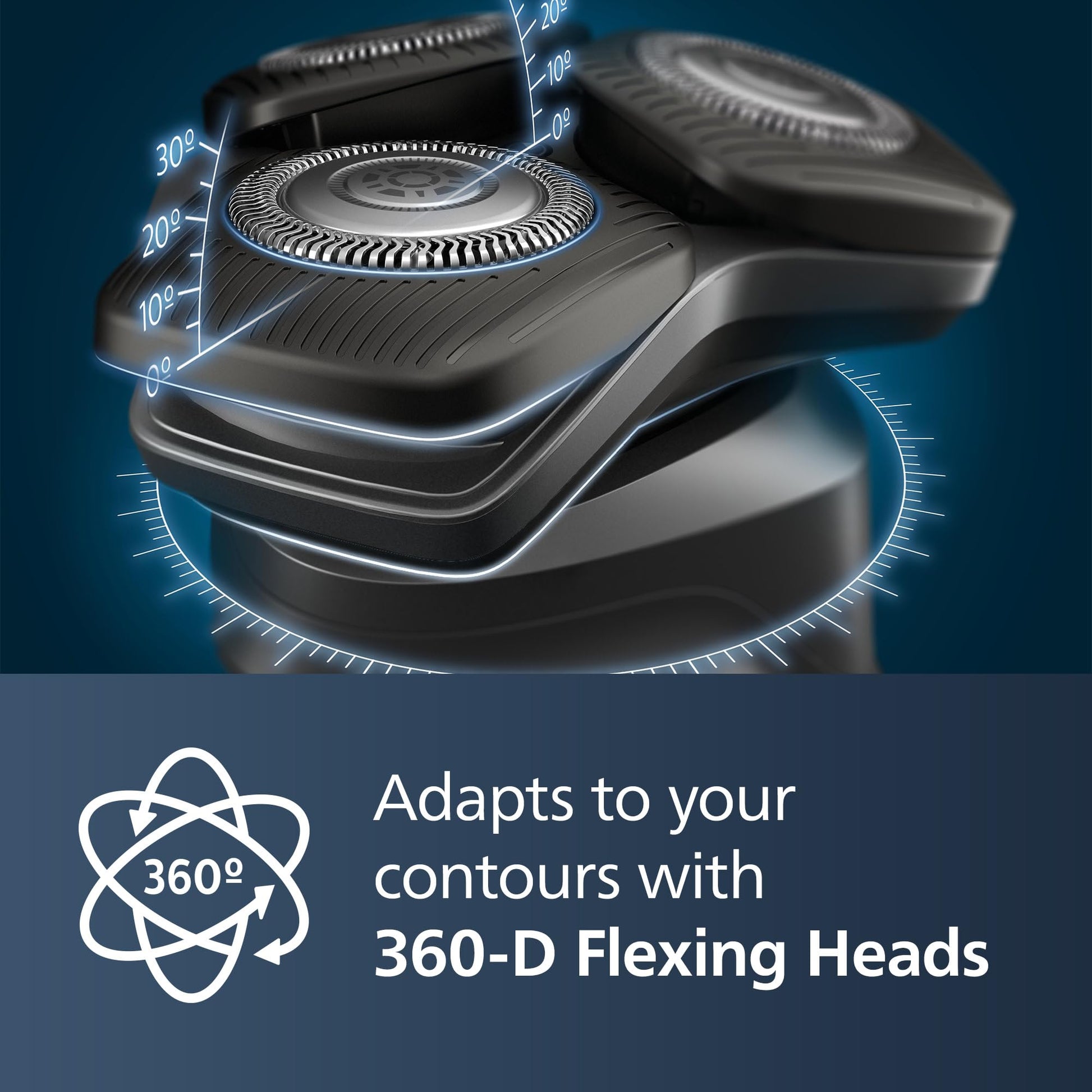 Philips Shaver Series 5000, Wet & Dry Electric Shaver, with SkinIQ Technology, Pop-up Trimmer, Charging Stand, Deep Black, Model S5898/25 - Available at All In One Marketplace Canada