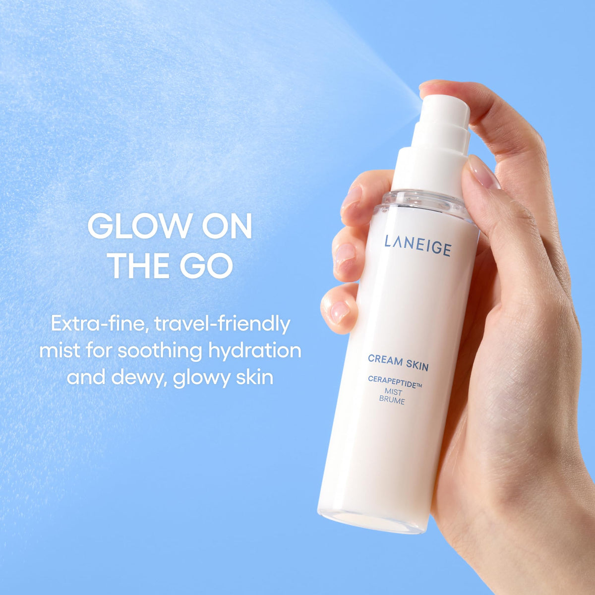 LANEIGE Cream Skin Milky Toner Mist: Lightweight Ceramide & Peptide Toner