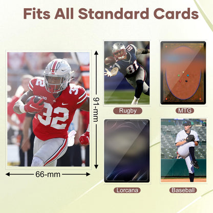 600 Counts Card Sleeves, Clear Trading Card Sleeves, Ultra Soft Hockey Cards Sleeves, Plastic Card Protector for Standard Cards Fit for MTG, Hockey, Sports, Game Cards