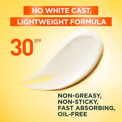 Garnier Face Sunscreen SkinActive Vitamin C UV Brightening Daily Cream SPF 30, Brightening & Protection, Lightweight Moisturizer, UV Defense with Vitamin C, 75ml