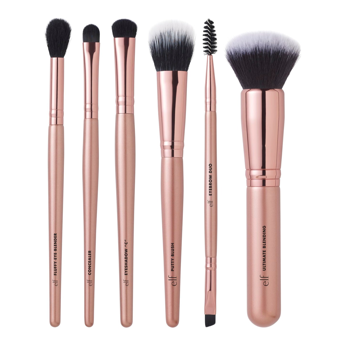 e.l.f. Flawless Face Kit, 6-Piece Brush Collection, Brushes For Face, Eyes & Brows, Vegan & Cruelty-Free - Available at All In One Marketplace Canada
