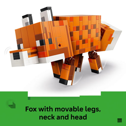 LEGO Minecraft The Fox Building & Pretend Play Toy for Boys & Girls - Poseable Video Game Character for Kids, Ages 10+ - Room Decor for Gaming Fans - Gift Idea for Birthdays - 21588 LEGO