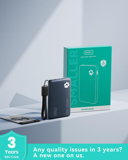 INIU 45W Fast Charging Power Bank, Smaller 10000mAh Travel Portable Charger