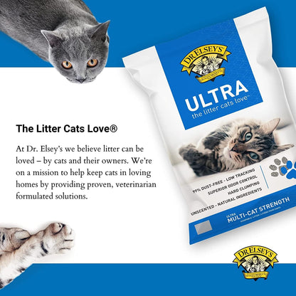 Dr. Elsey's Precious Cat Ultra Cat Litter, 18 lb, Multi-Colored