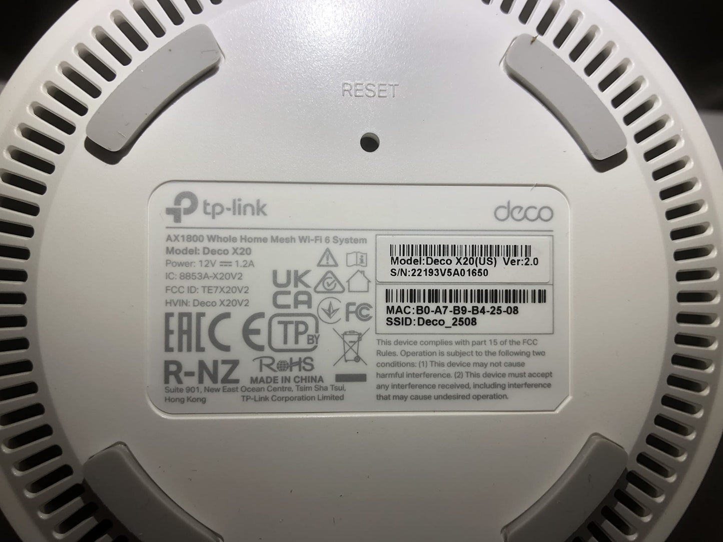 TP-Link Deco AX1800 WiFi 6 Mesh System (Deco X20) - Covers up to 5,800 Sq. Ft., Replaces Wireless Internet Routers and Extenders, 6 Ethernet Ports in Total, Supports Ethernet Backhaul, 3-Pack TP-Link