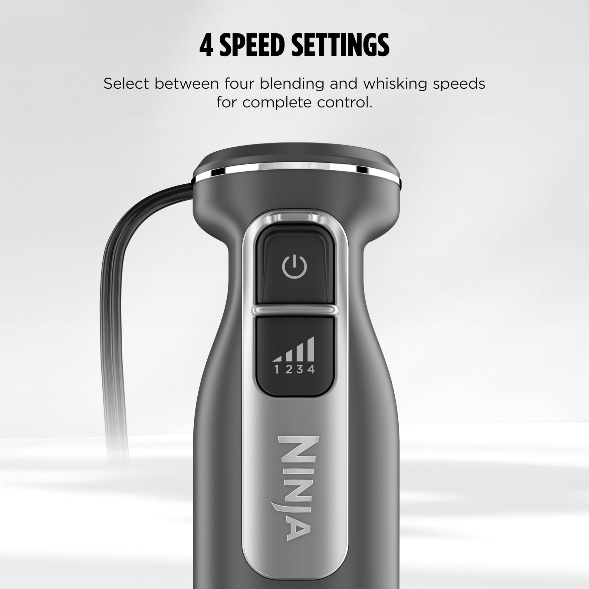 Ninja Immersion Blender & Whisk, 4 Speeds, 4oz/120mL, Dark Grey, CI201CGY Ninja