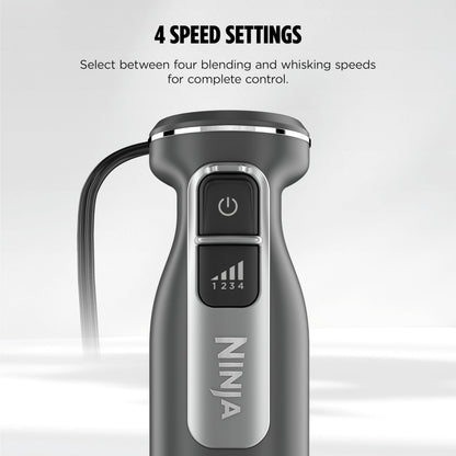 Ninja Immersion Blender & Whisk, 4 Speeds, 4oz/120mL, Dark Grey, CI201CGY Ninja