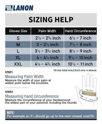 LANON Food Safe Disposable Black Nitrile Gloves, Latex-Free, Powder-Free, Silicone-Free, Textured Fingertips, Cooking, Large - Available at All In One Marketplace Canada