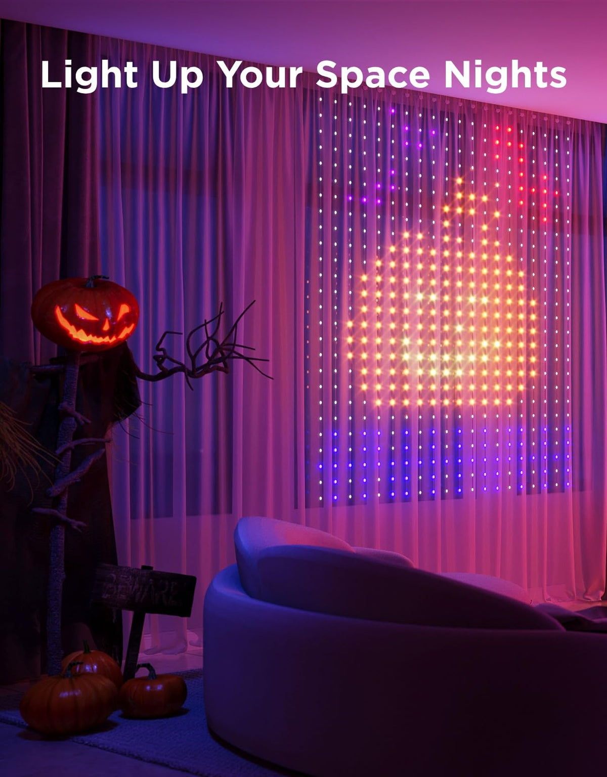 Govee Smart Curtain Lights 2, 520 LEDs, 4.9×6.6ft for Indoor Outdoor Decor 🍁 All In One Marketplace Canada