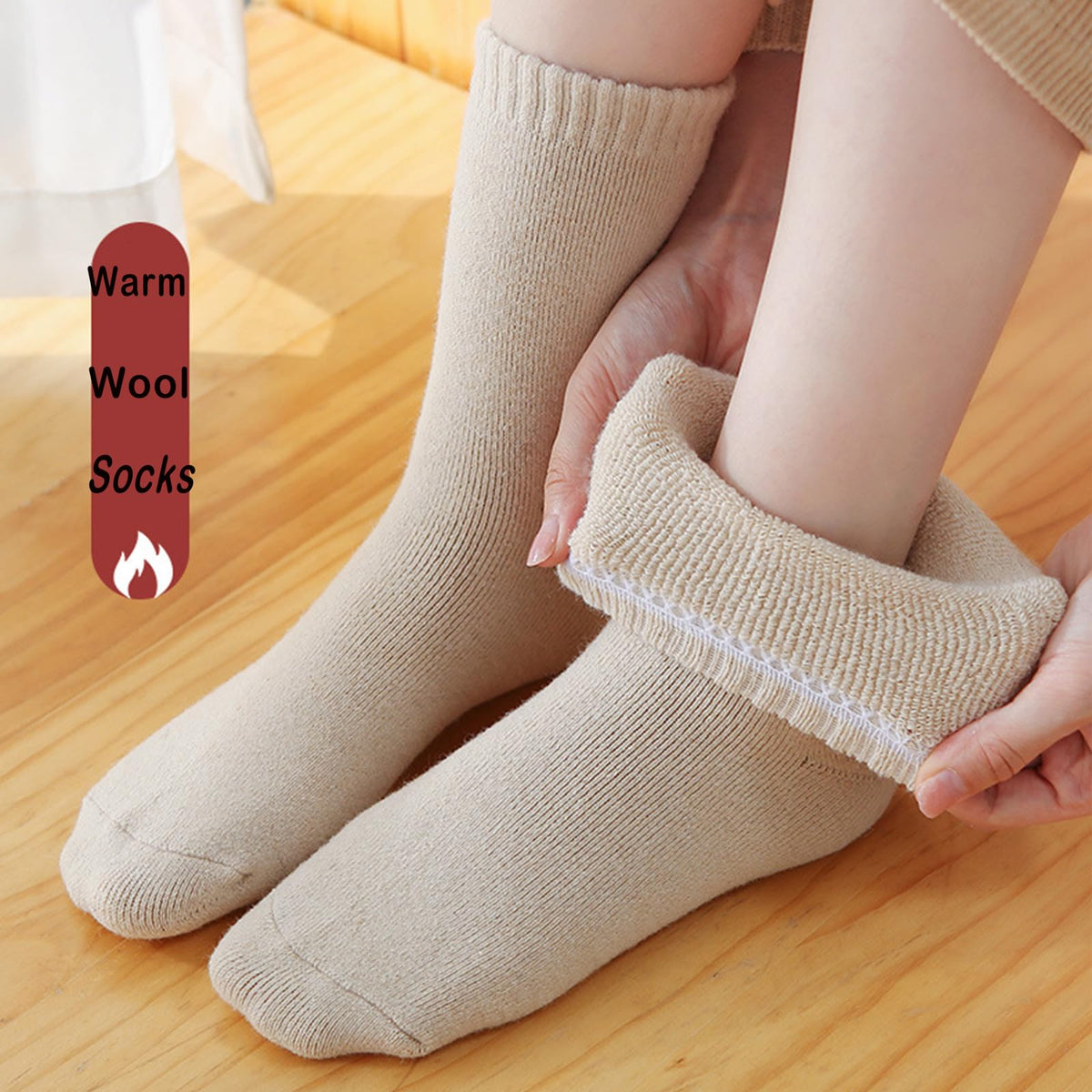 VoJoPi Wool Socks for Women, 5 Pairs Warm Winter Thermal Cozy Crew Boot Ladies Gifts Socks for Hiking Walking 🍁 All In One Marketplace Canada