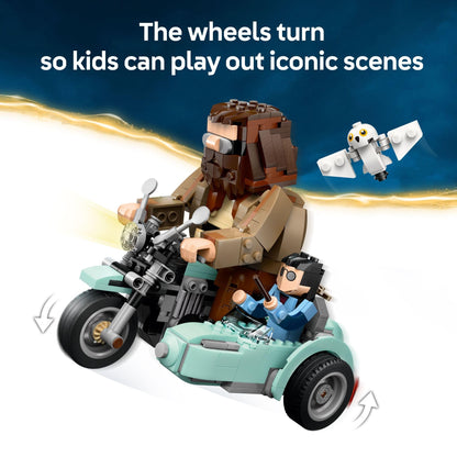 LEGO Harry Potter Hagrid & Harry's Motorcycle Ride Building Toy - Kids Motorcycle Toy for Boys and Girls, Harry Potter Fans, Ages 9+ - Gift Idea for Birthdays - 76443 LEGO
