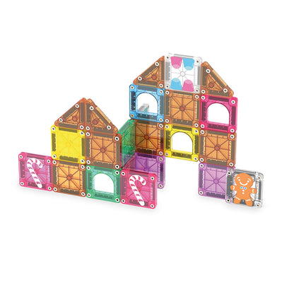 Magna-Tiles microMAGS 24-Piece Gingerbread House Travel Set, The Original Magnetic Building Brand 🍁 All In One Marketplace Canada