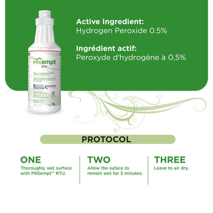 PREempt Ready to Use One Step Disinfectant All Purpose Cleaner – 1 L