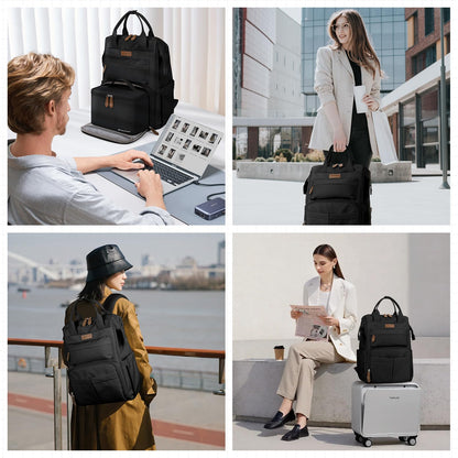 Maelstrom 15.6-17.3" Laptop Backpack with Lunch Box, Work Bag for Women Men