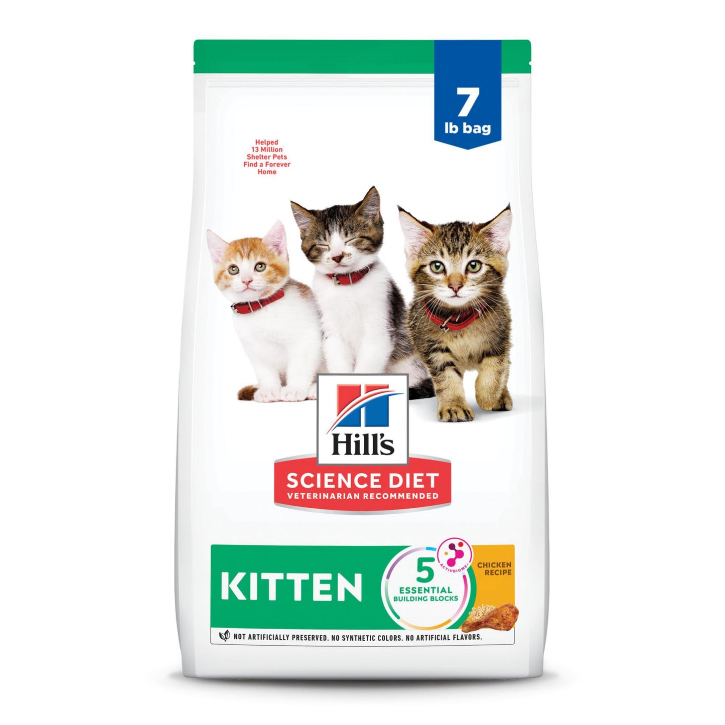 Hill's Science Diet Kitten Dry Cat Food, Chicken Recipe, 7 lb Bag Hill's Science Diet