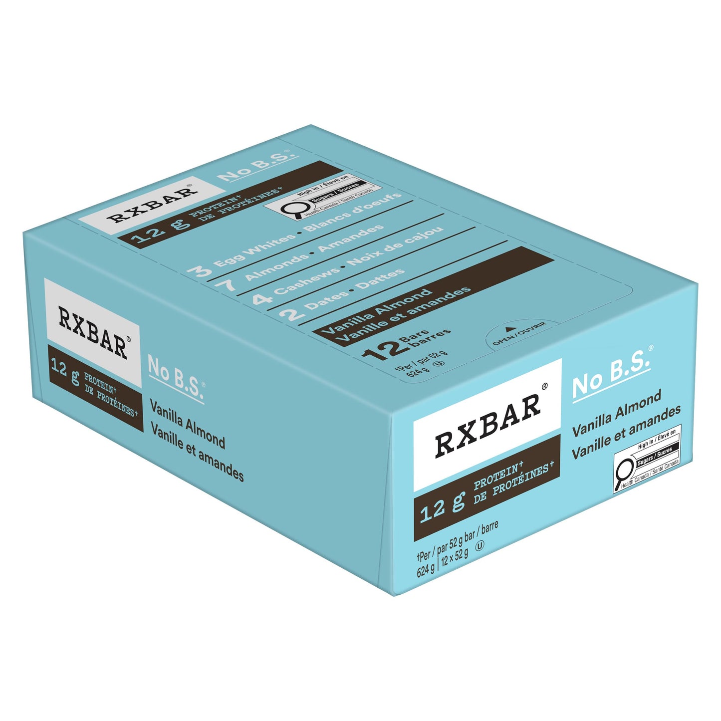 RXBAR Vanilla Almond Protein Bar – 12 Pack (52g each)