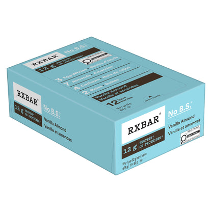 RXBAR Vanilla Almond Protein Bar – 12 Pack (52g each)