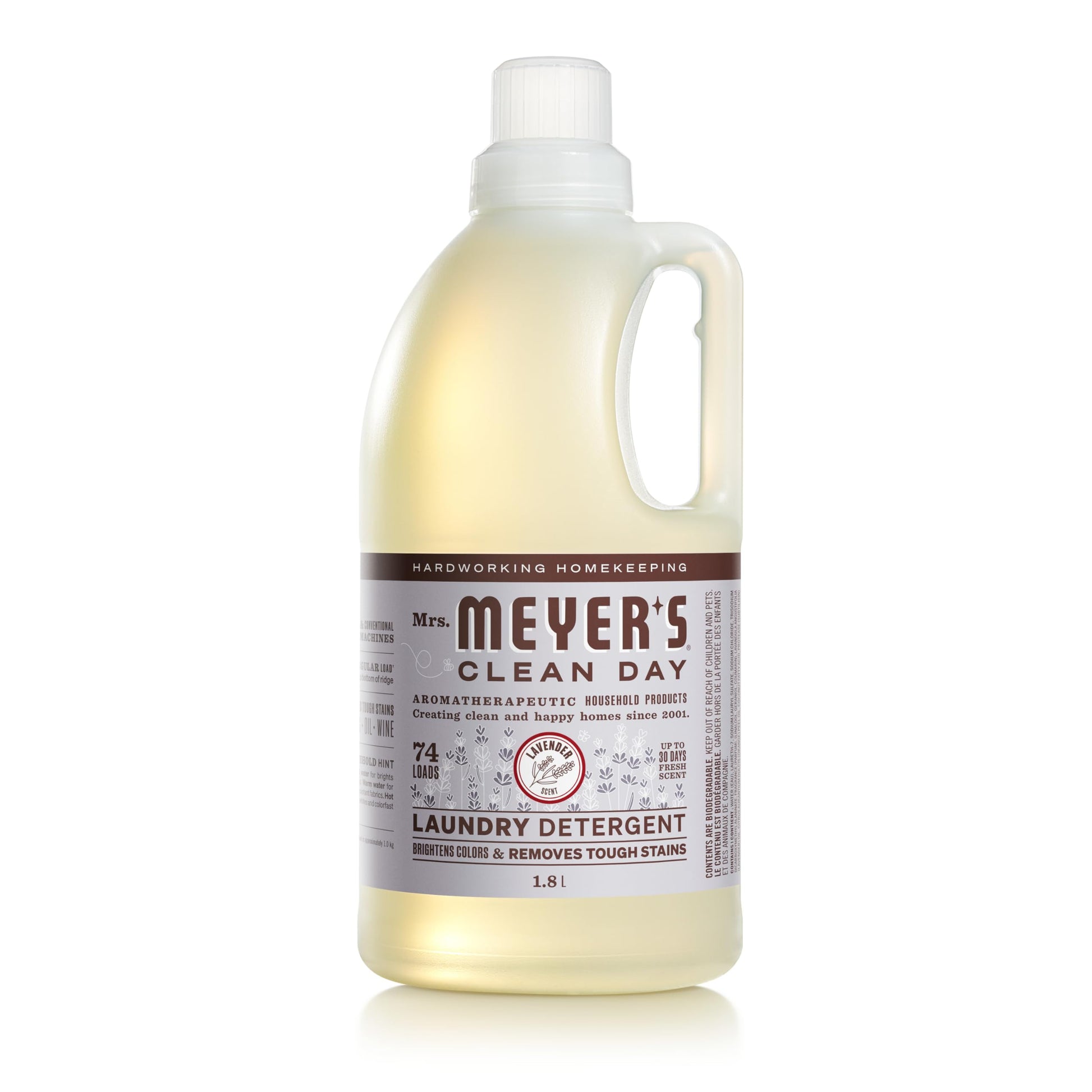 Mrs. Meyer's Clean Day Laundry Detergent, Lavender Scent, 1.8L (Packaging May Vary) - Available at All In One Marketplace Canada