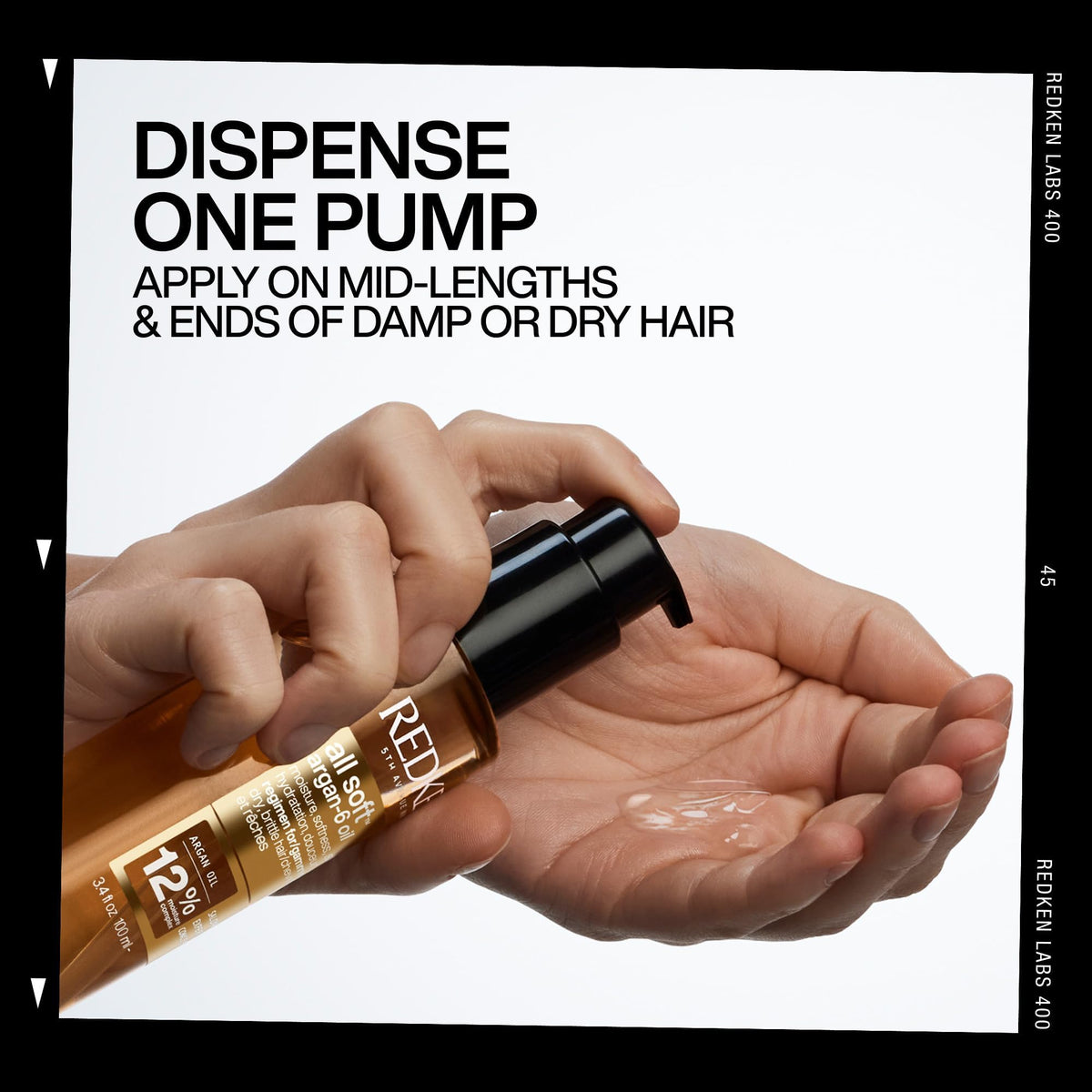 Redken All Soft Argan-6 Multi-benefit Oil, Adds Moisture to dry hair, Softness and Shine, Heat Protection, Protects Color Vibrancy, Reduces Frizz, 100mL