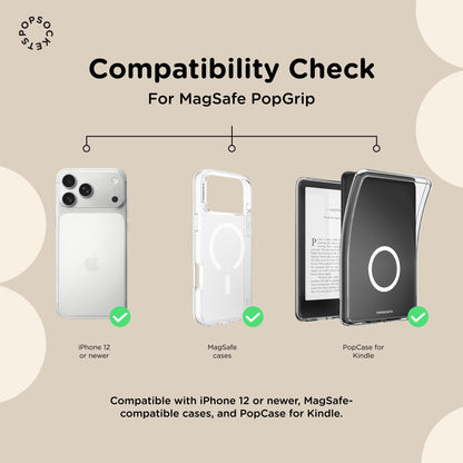 PopSockets Phone Grip for MagSafe, Magnetic Holder- Regrind Sugar Plum
