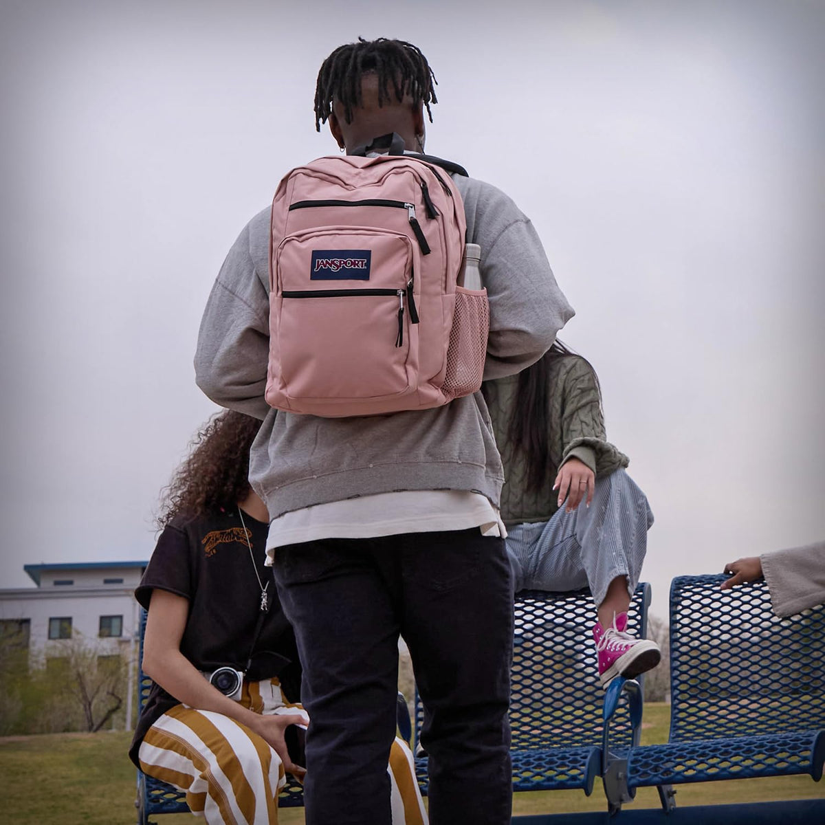 JanSport Laptop Backpack - Computer Bag with 2 Compartments, Ergonomic Shoulder Straps, 38.1 cm Laptop Sleeve, Haul Handle - Blue Dusk