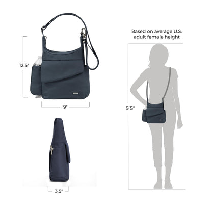 Travelon Anti-Theft Classic Messenger Bag, One Size, Midnight