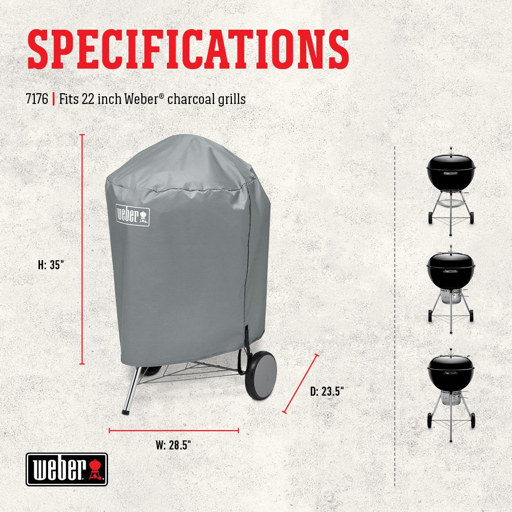 Weber Charcoal Kettle BBQ Cover 22" (7176) Weber