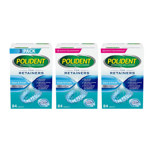 Polident Retainer Cleanser, 3-pack x 84 tabs (252 tabs)