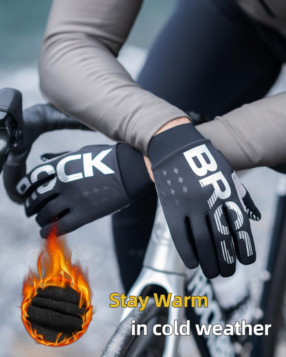 ROCKBROS Winter Cycling Gloves - Full Finger, Water Resistant, Touch Screen Compatible for Men & Women, Skiing & Biking 🍁 All In One Marketplace Canada