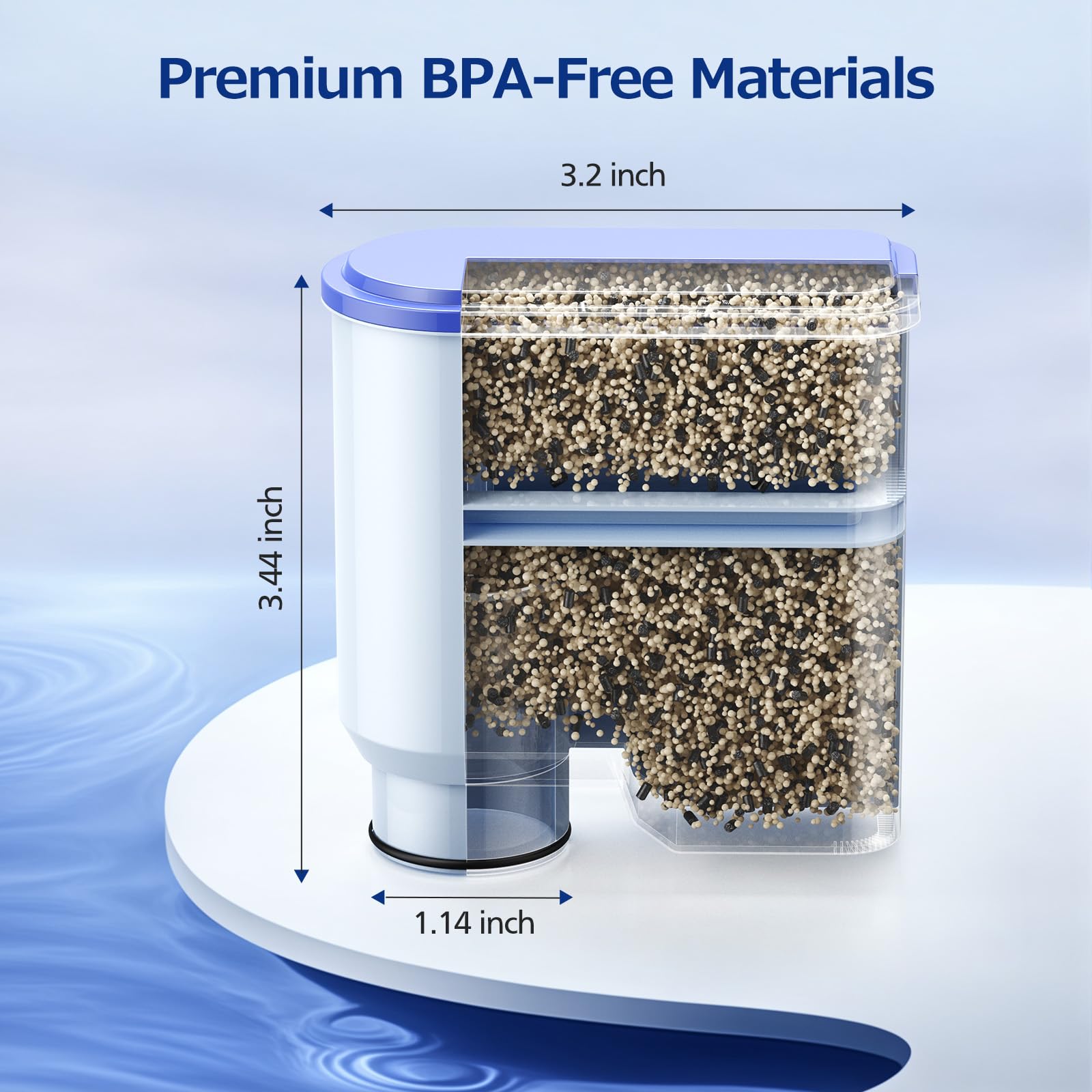 Water Filter for Philips Coffee Machines, 4-Pack Water Filters for AquaClean High-Efficiency Coffee Machine Water Filter, Improves Coffee Taste & Protects Machine - Available at All In One Marketplace Canada