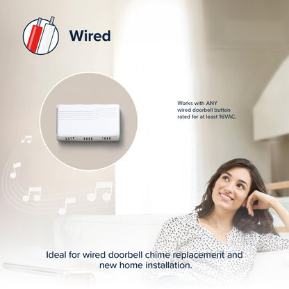 Heath Zenith White Plastic Wired Mechanical Doorbell Chime Heath Zenith