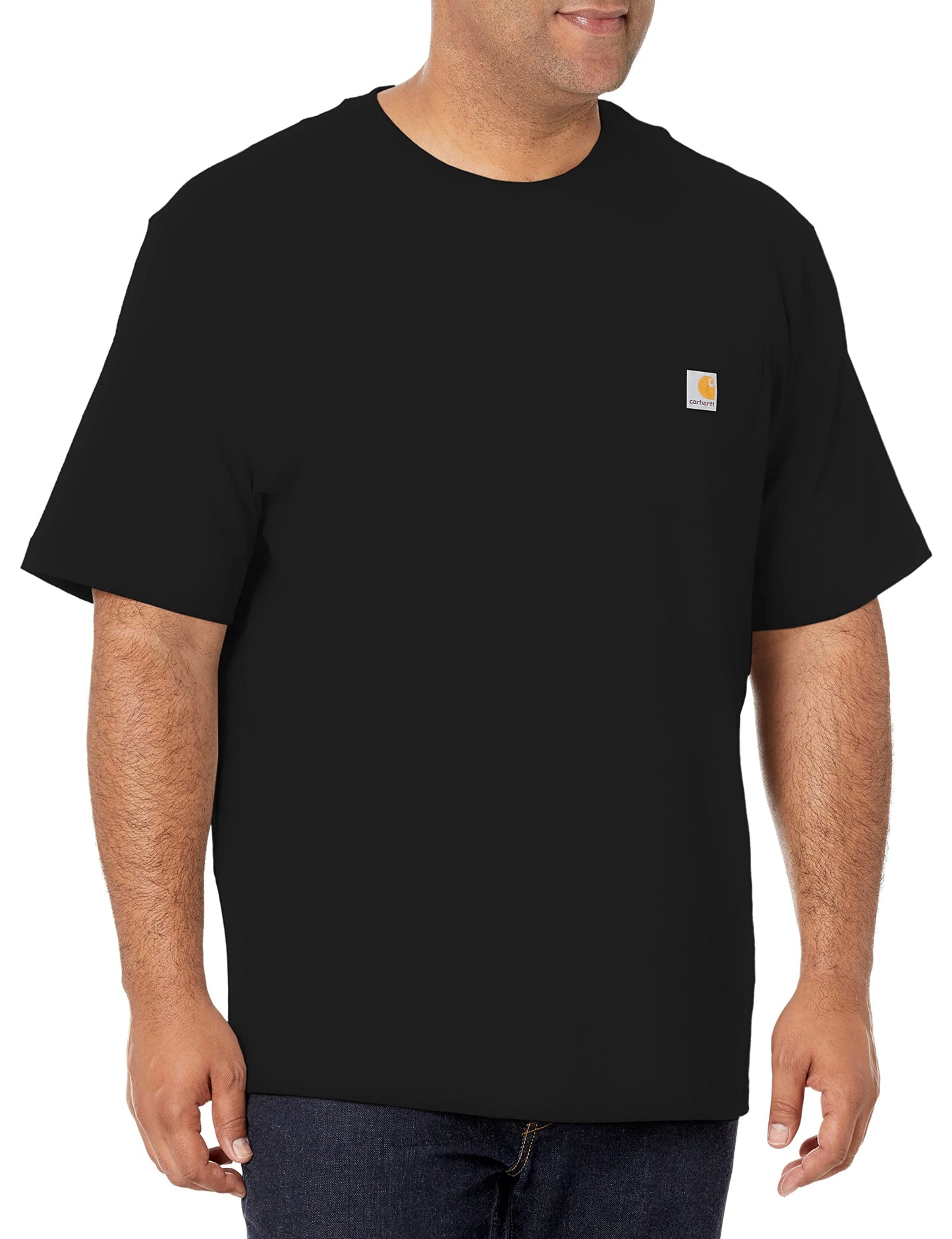 Carhartt Men's K87 Workwear Short Sleeve T-Shirt (Regular and Big & Tall Sizes), Black, 3XL (Reg)