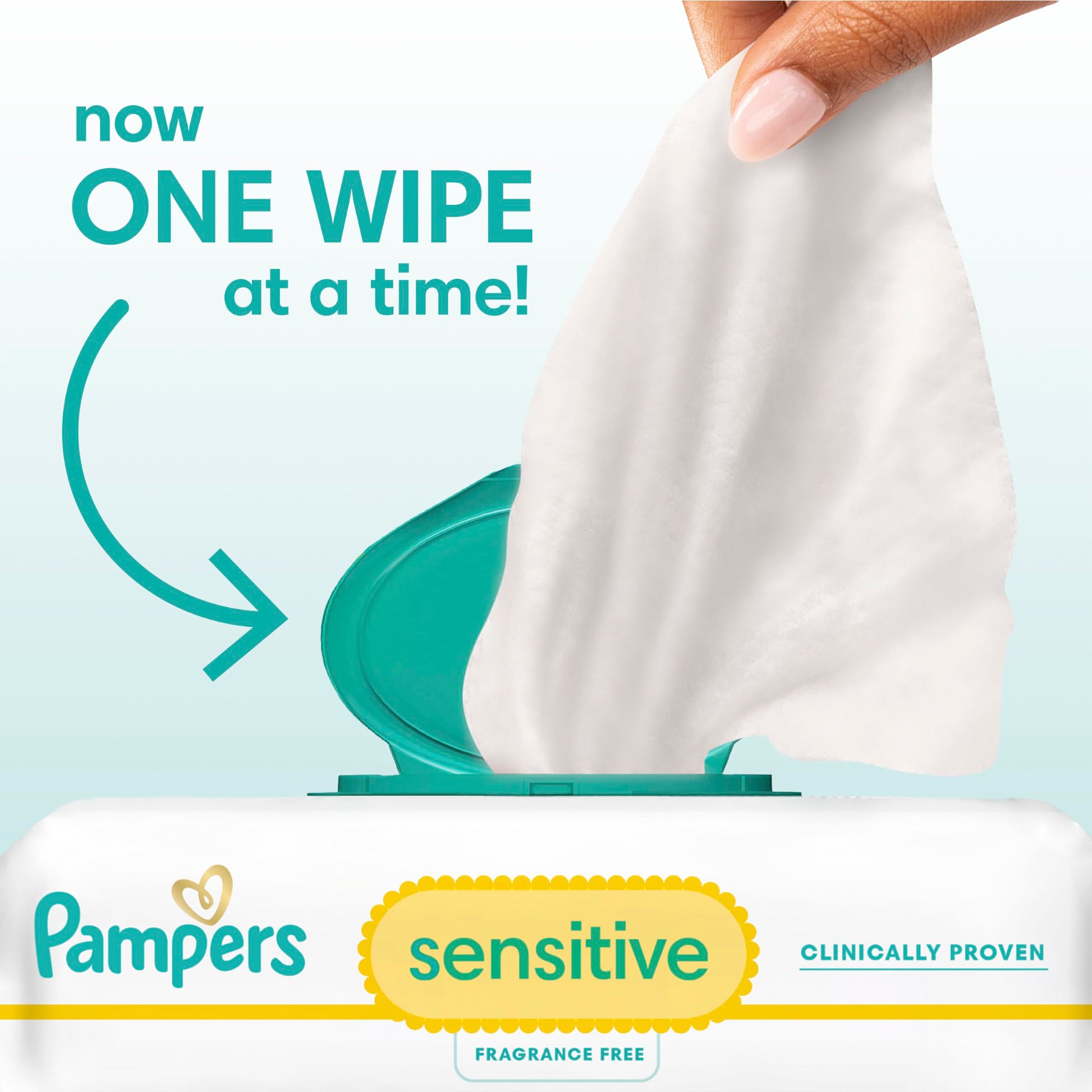 Pampers Baby Wipes Sensitive Perfume Free 12X Pop-Top Packs, 1 Pack (Count of 1008)