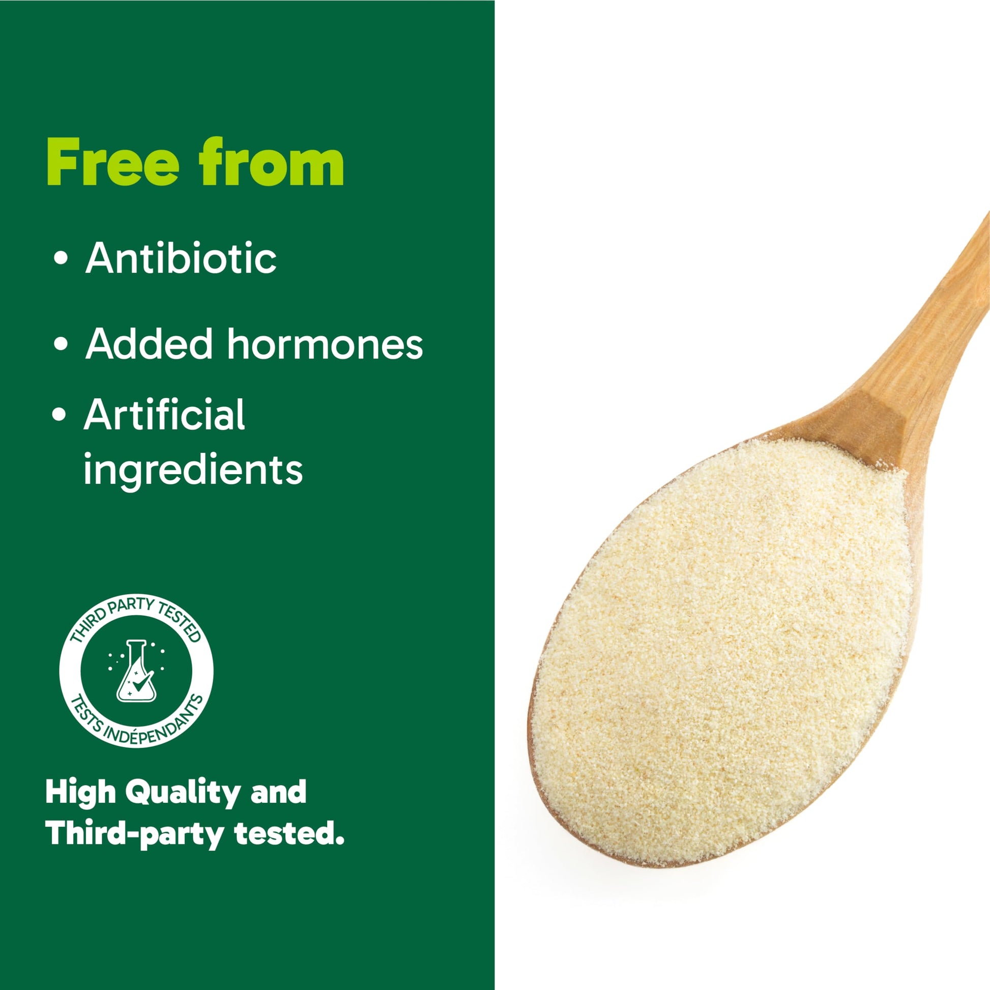 Organika Canadian-Made Bovine Gelatin (Unflavoured) - Collagen With 18 Amino Acids for Healthier Skin, Hair, Bones and Gut | Grass-Fed Source - 250g - Available at All In One Marketplace Canada