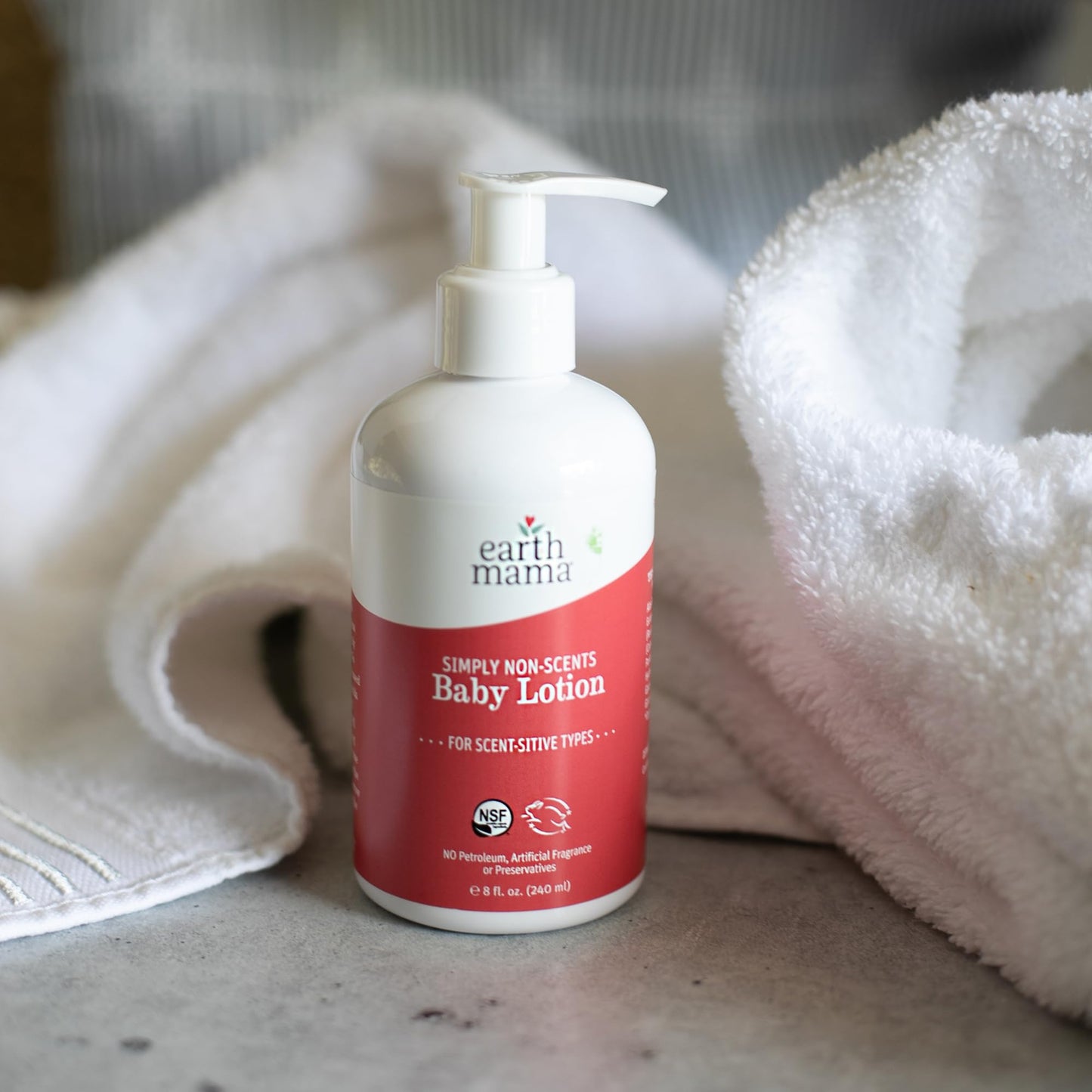 Earth Mama - Simply Non-Scents Baby Lotion for Dry Skin - 240 ml 🍁 All In One Marketplace Canada