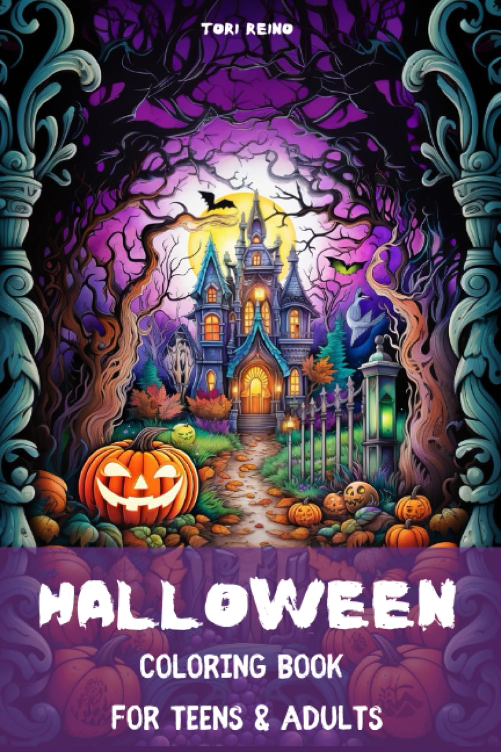 A Halloween Coloring Book: For Teens & Adults