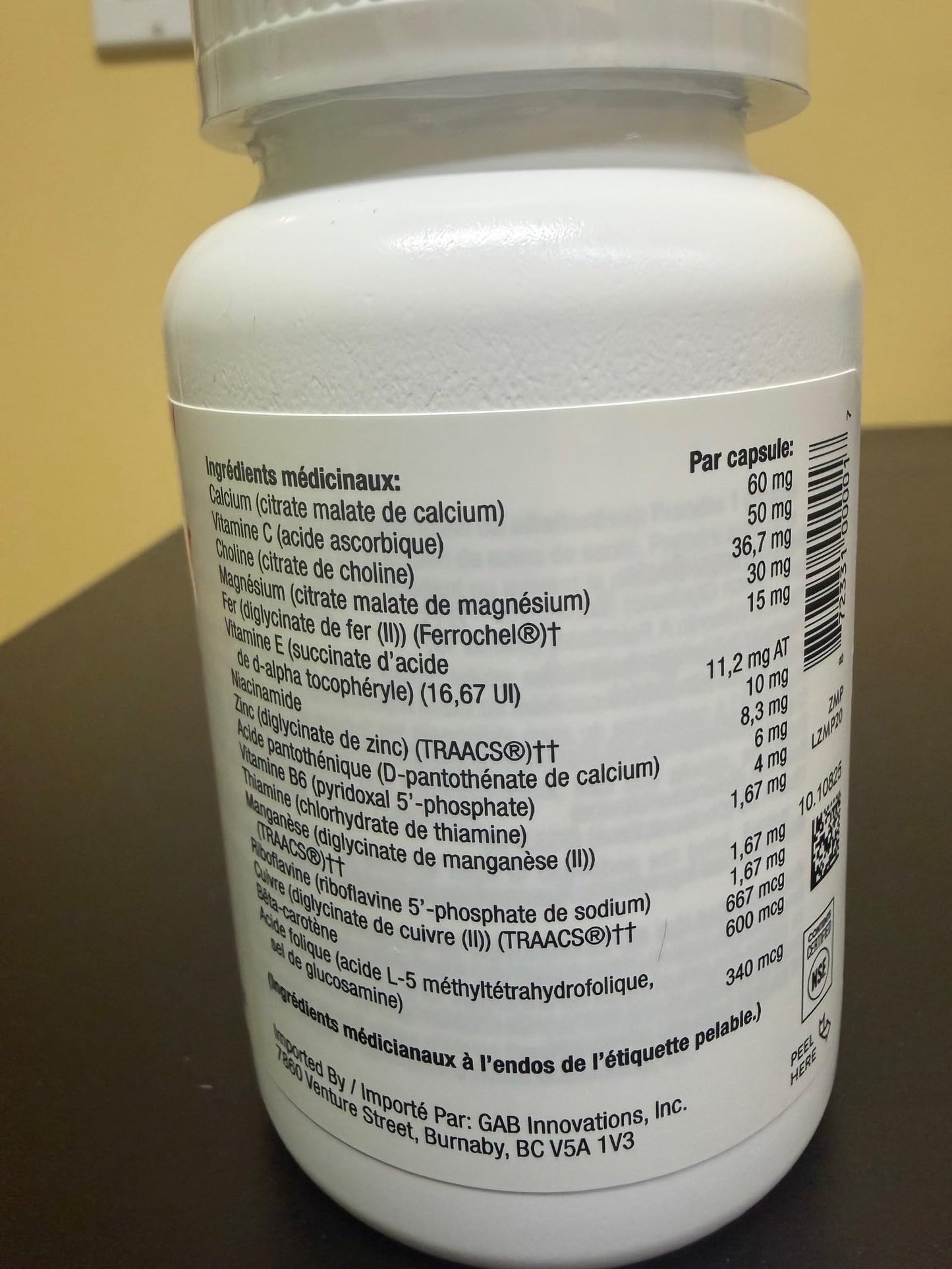 THORNE - Basic Prenatal - Folate Multivitamin for Pregnant and Lactating Women - 90 Capsules - 30 Servings - Available at All In One Marketplace Canada