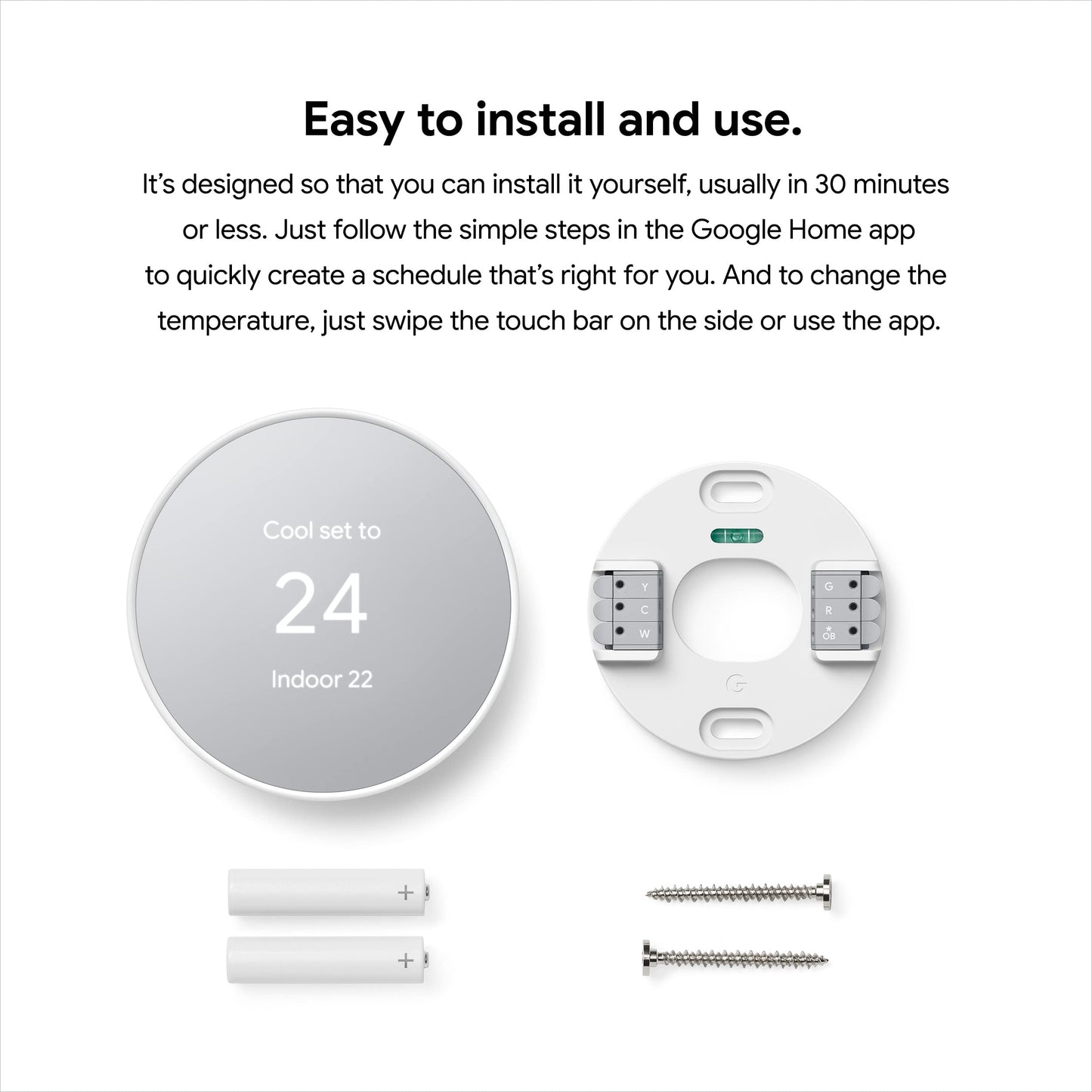 Google Nest Thermostat - Fog Google