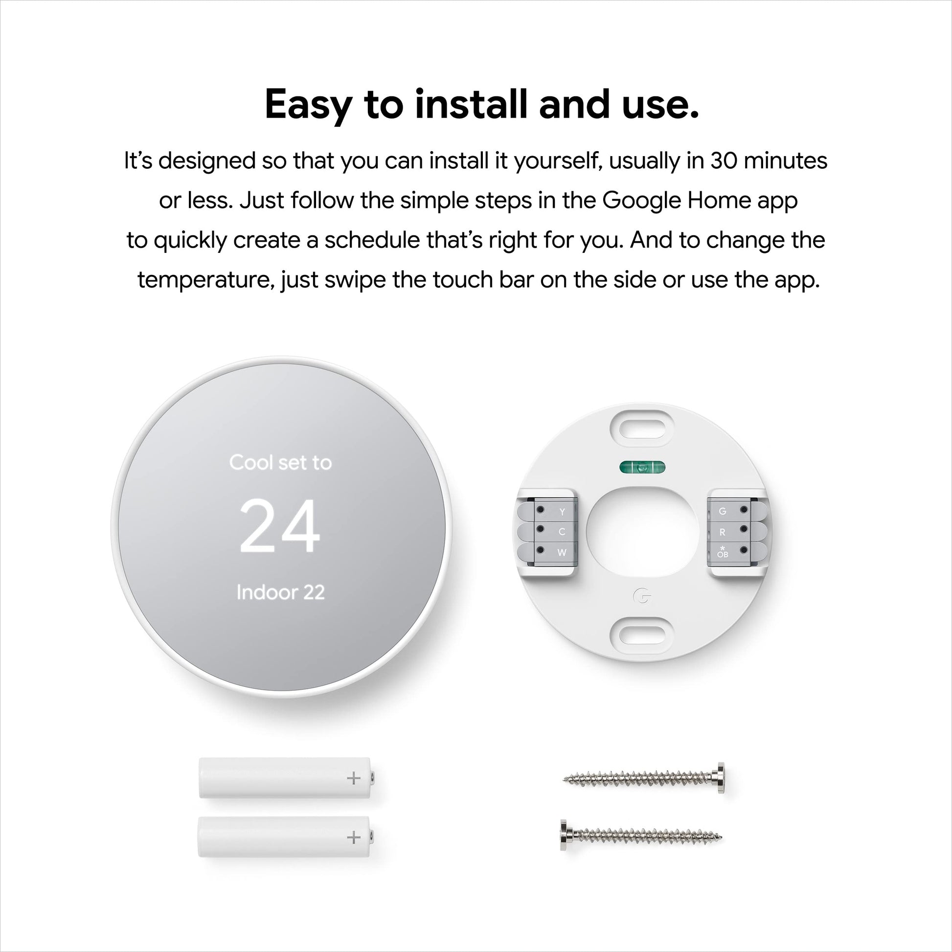 Google Nest Thermostat - Fog Google