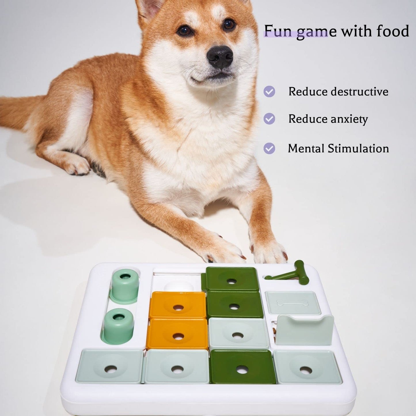 Barkwhiz Dog Treat Feeder Toy,Interactive Dog Toys Various Levels of Play, Slow Feeder for Dogs Mental Stimulation, Puzzle for Dog, Dog Toys for Large Medium Small Dogs - Available at All In One Marketplace Canada