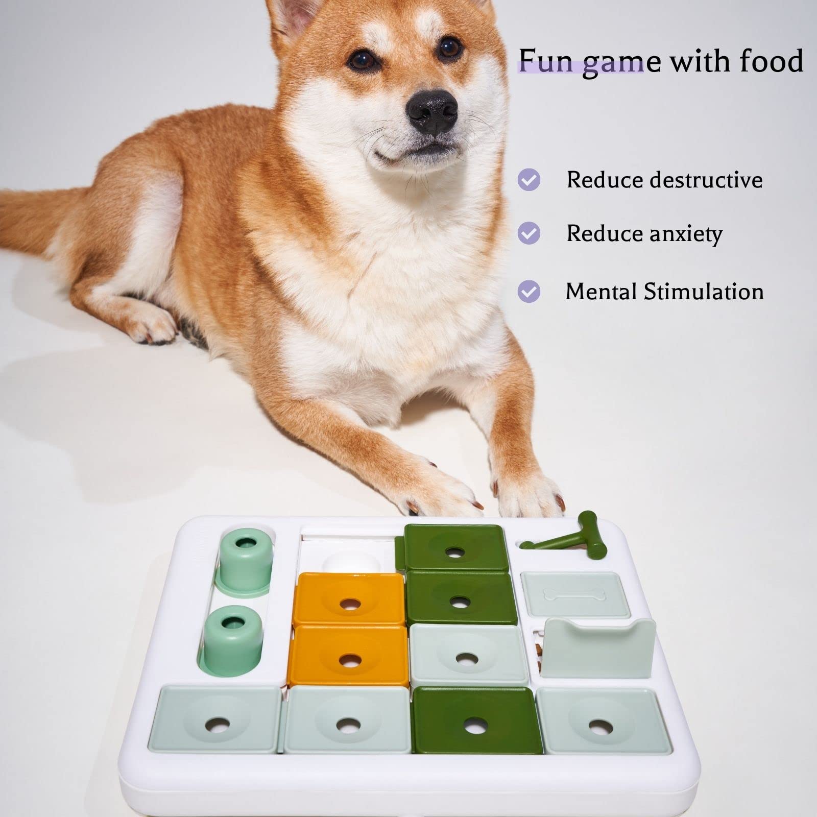 Barkwhiz Dog Treat Feeder Toy,Interactive Dog Toys Various Levels of Play, Slow Feeder for Dogs Mental Stimulation, Puzzle for Dog, Dog Toys for Large Medium Small Dogs - Available at All In One Marketplace Canada