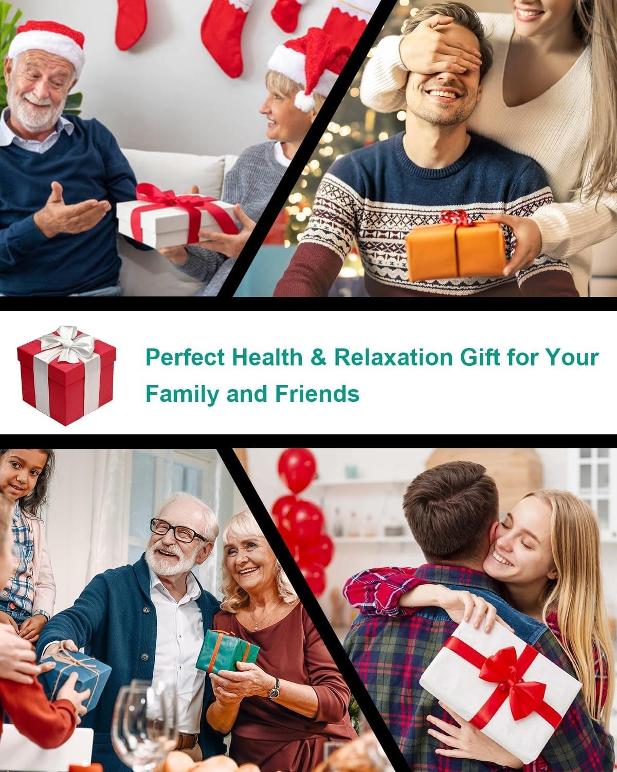 LINGTENG Foot Massager with Heat, with Massage Rollers, 3 Settings, Bi-Directional Rotation, Shiatsu Calf Massager for Calf, Foot and Sole Massage, Gift for Mum, Dad and Friends - Available at All In One Marketplace Canada