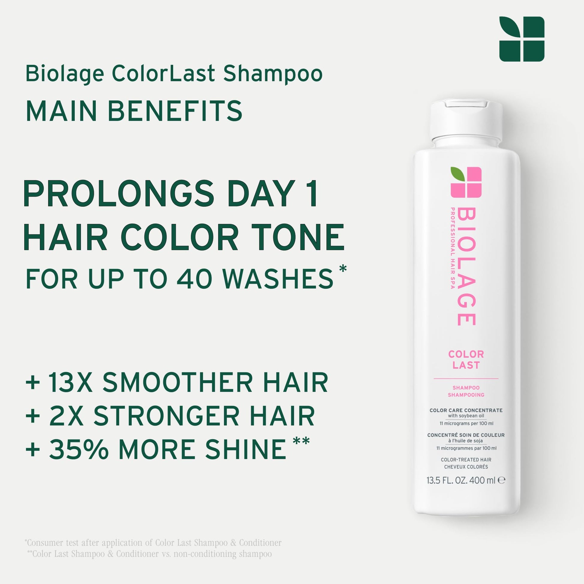 Biolage ColorLast Shampoo, For Color-Treated Hair, Protects & Maintains Vibrant Color, Tone, Shine & Anti-Fade, Cruelty Free, Vegan - Available at All In One Marketplace Canada