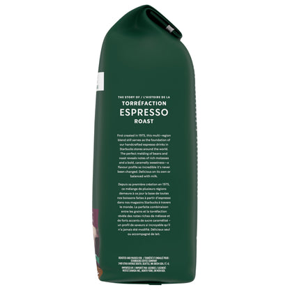Starbucks Espresso Roast Whole Bean Coffee, 907g