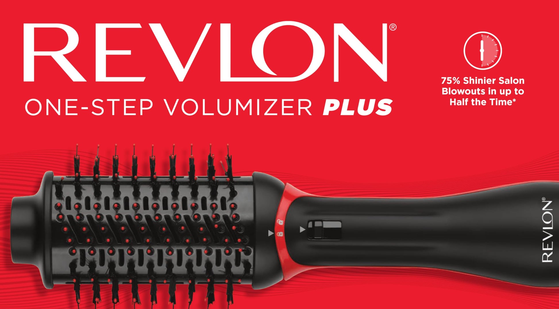Revlon RVDR5298F One-Step Volumizer PLUS, Tourmaline Ionic Technology, Ionic Hair Dryer, Hot Air Brush, Less Frizz, 4 Heat/Speed Settings, Travel Friendly, Black - Available at All In One Marketplace Canada
