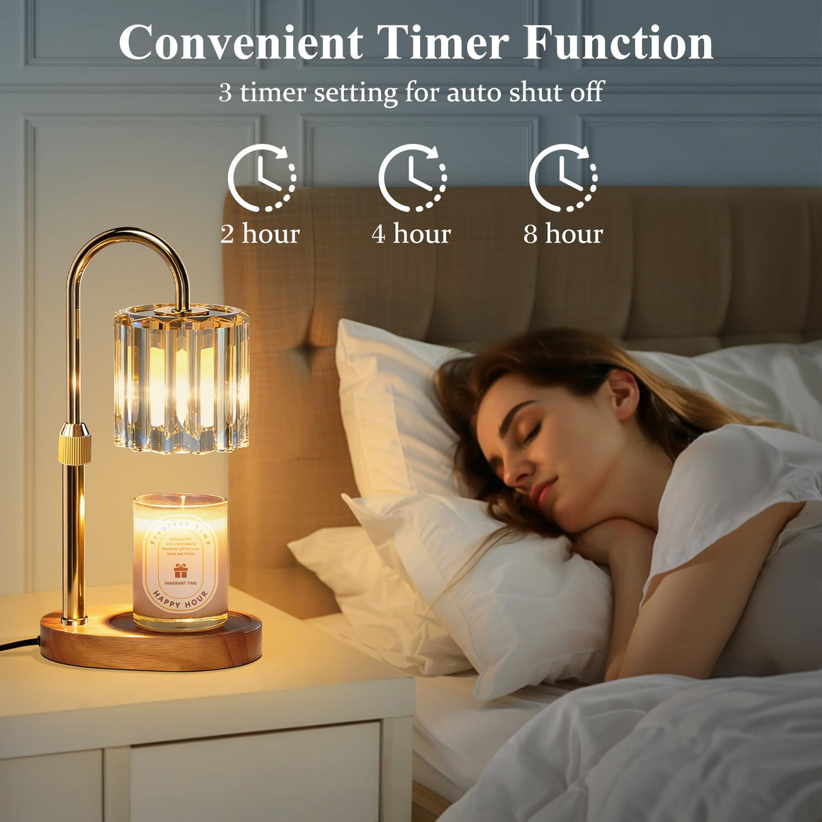 Lukasa Candle Warmer Lamp with Timer and Dimmer, Adjustable Height Candle Warmer for Candle, Birthday Gifts for Women Men, for Mom, Christmas Decor Home Room Decor 🍁 All In One Marketplace Canada