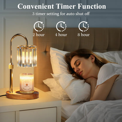 Lukasa Candle Warmer Lamp with Timer and Dimmer, Adjustable Height Candle Warmer for Candle, Birthday Gifts for Women Men, for Mom, Christmas Decor Home Room Decor 🍁 All In One Marketplace Canada