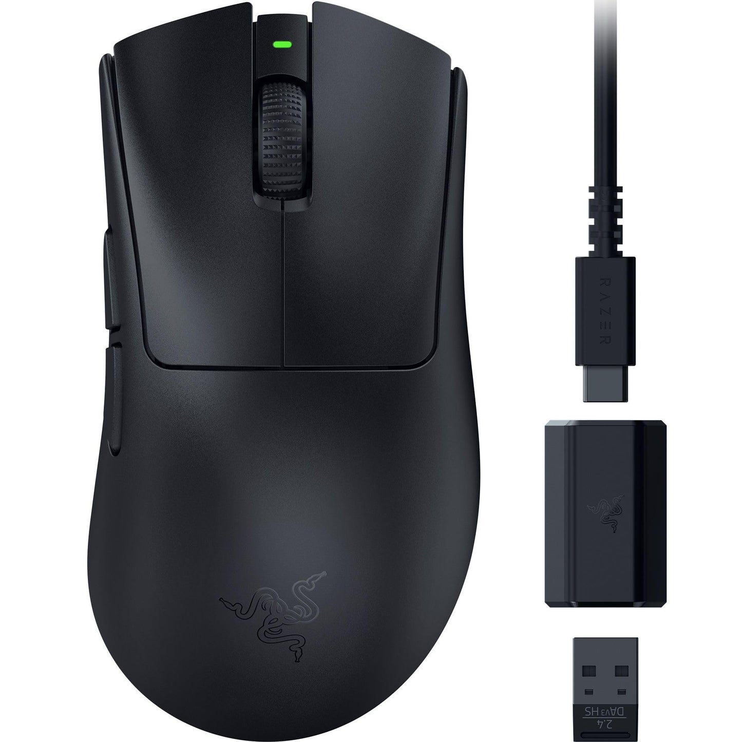 Razer DeathAdder V3 HyperSpeed Wireless Gaming Mouse: 55g Lightweight - USB C Charging - Up to 100 Hr Battery - Advanced 26K Optical Sensor - Gen 3 Optical Switches - 8 Programmable Controls - Black 🍁 All In One Marketplace Canada